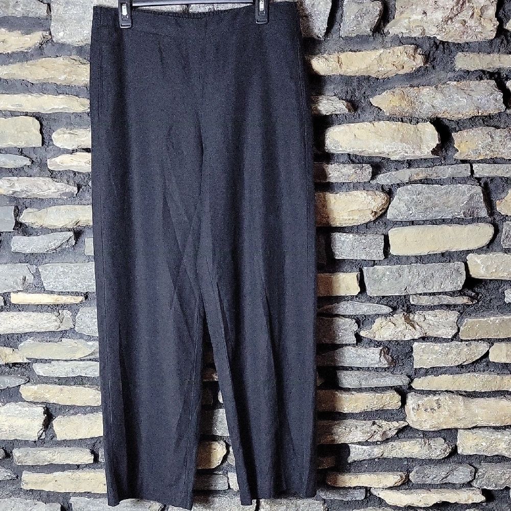 Coldwater Creek Black Linen Pants Size Small